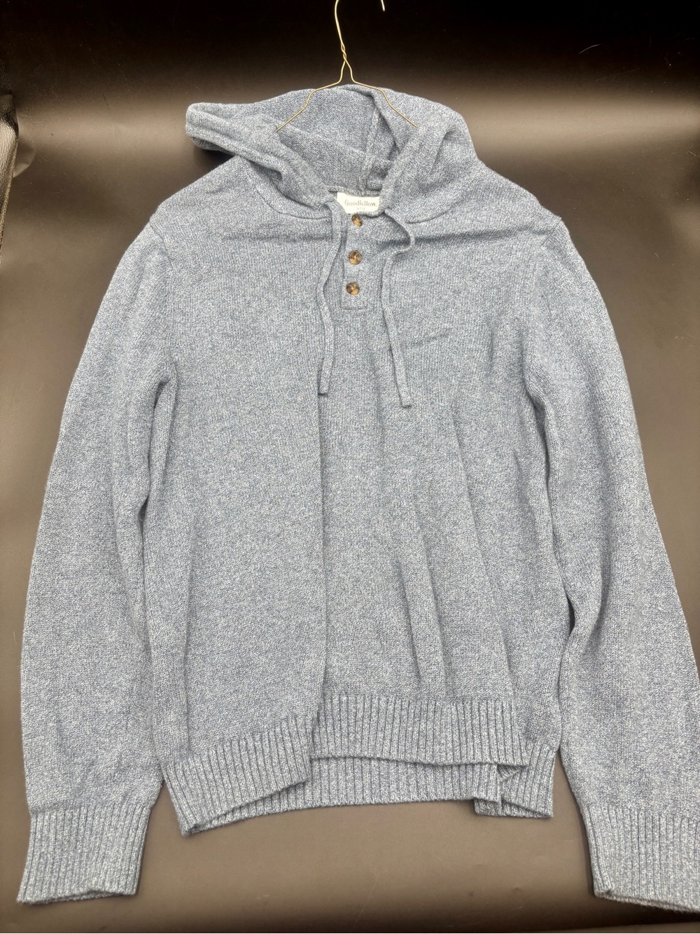 Goodfellow & Co. Men's Hooded Henley Sweater Size Small